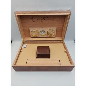 Cuervo y Sobrinos Watch Box and Humidor Case with Leather Watch Pouch